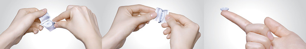 Easy to open and use. Menicon Miru 1day contact lenses.