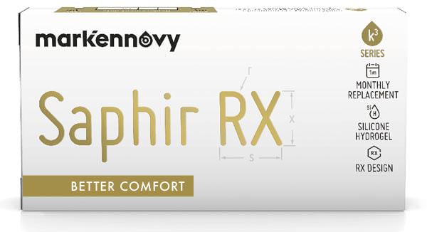 Mark'ennovy Saphir Rx custom contact lenses for high prescription and complex eyes. Specialty contact lenses in Melbourne.